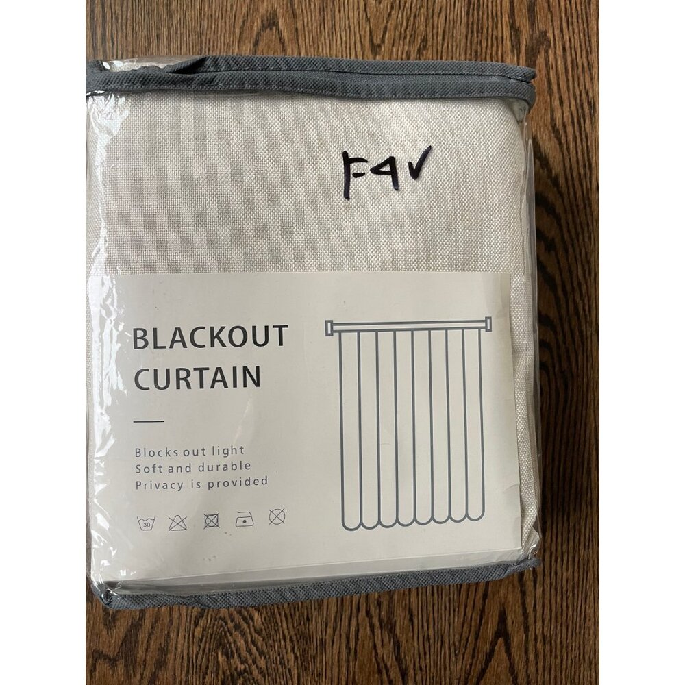 COPY - Blackout Curtains 50 x 120, Cream, 2 Panels